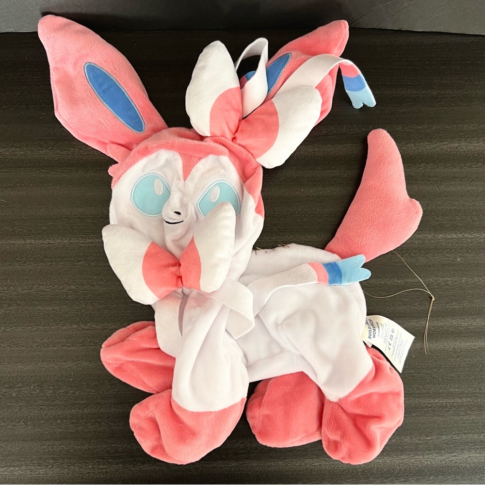 Build A Bear Workshop x Pokemon Sylveon Plush BaB BaBW UNSTUFFED